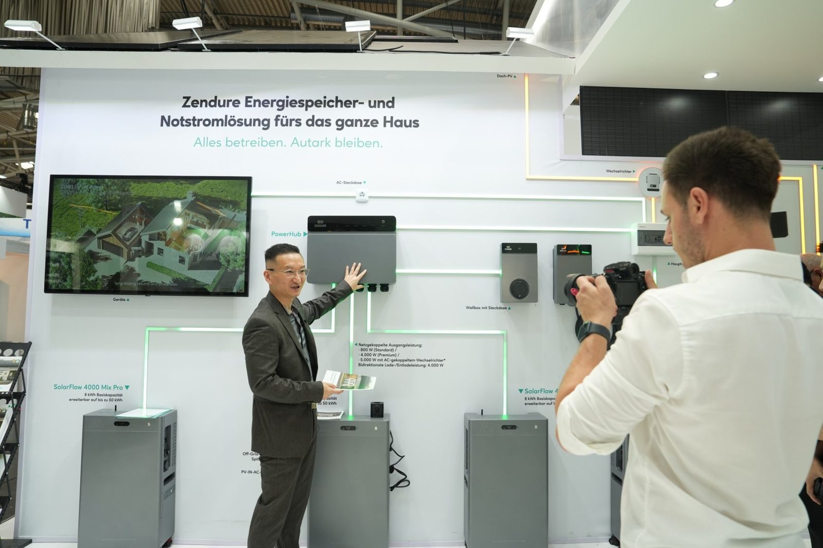 Zendure PowerHub en SolarFlow demonstratie op Intersolar
